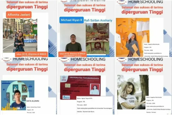 Alumni diterima di perguruan tinggi negeri