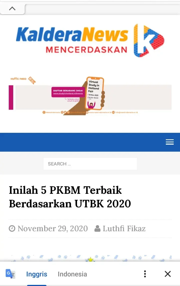 PKBM Terbaik pada UTBK 2020